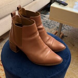 Madewell Brown Leather Ankle Boots